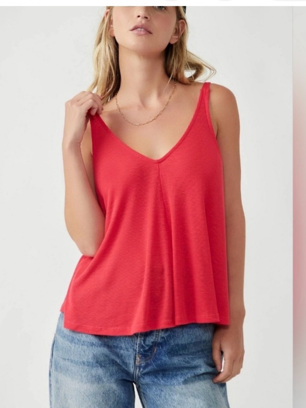 Free People Dani Tank in Bella Rosa Size M
